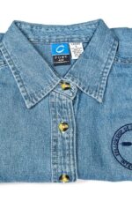 Stonewashed Long Sleeve Denim Shirt