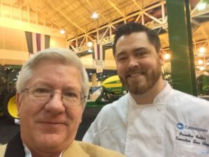 New Orleans Convention Center Chef Brandon Folder stopped by at the FCFI exhibit at the Commodity Classic. Brandon fed all 6000 farmers at the trade show Thursday and Friday.