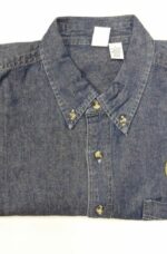 Men's Blue FCFI Short Sleeve Denim Shirt